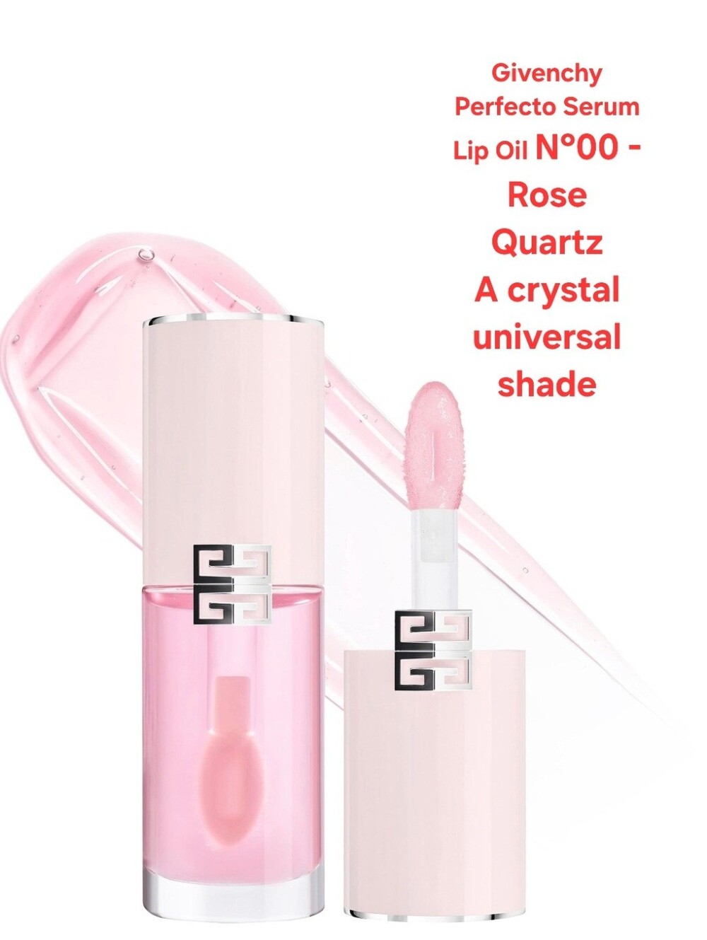 Givenchy Perfecto Serum Lip Oil N°00 - Rose Quartz/A crystal universal shade.
